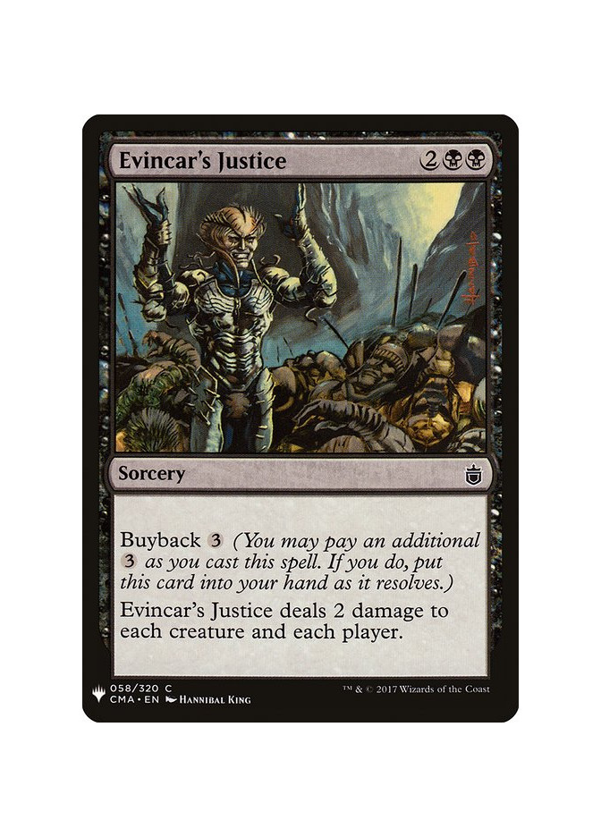 Evincar's Justice