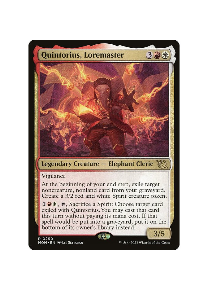 Quintorius, Loremaster
