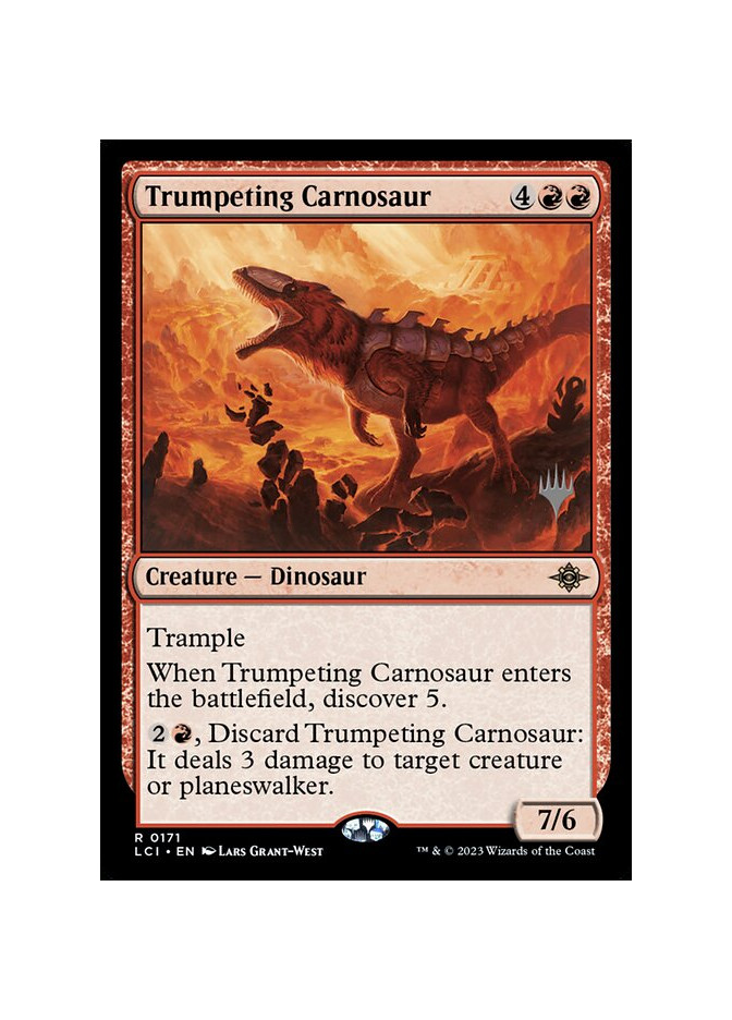 Trumpeting Carnosaur - Foil