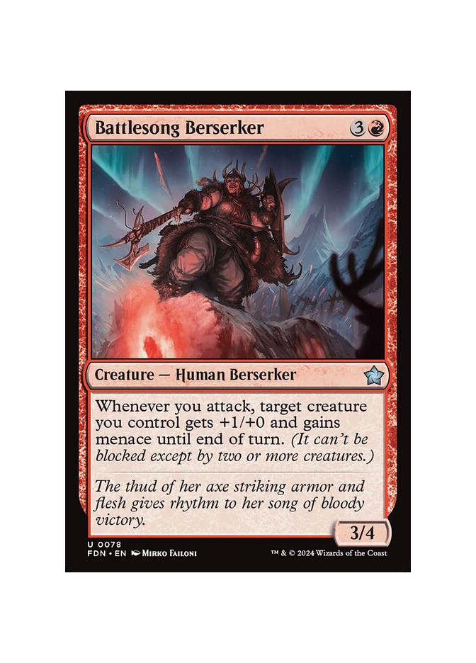 Battlesong Berserker - Foil