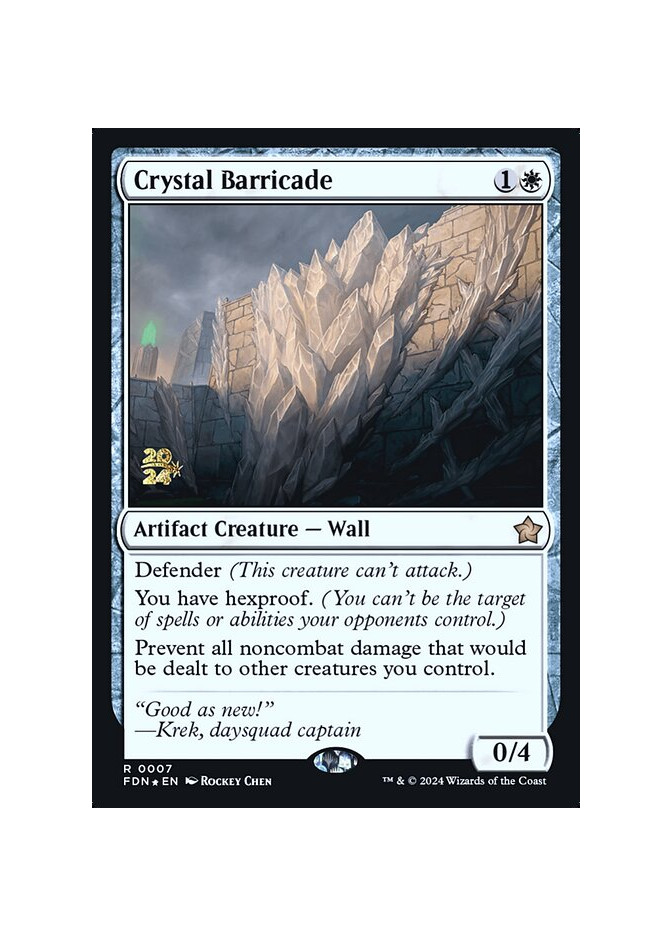 Crystal Barricade - Foil