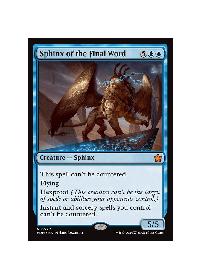 Sphinx of the Final Word