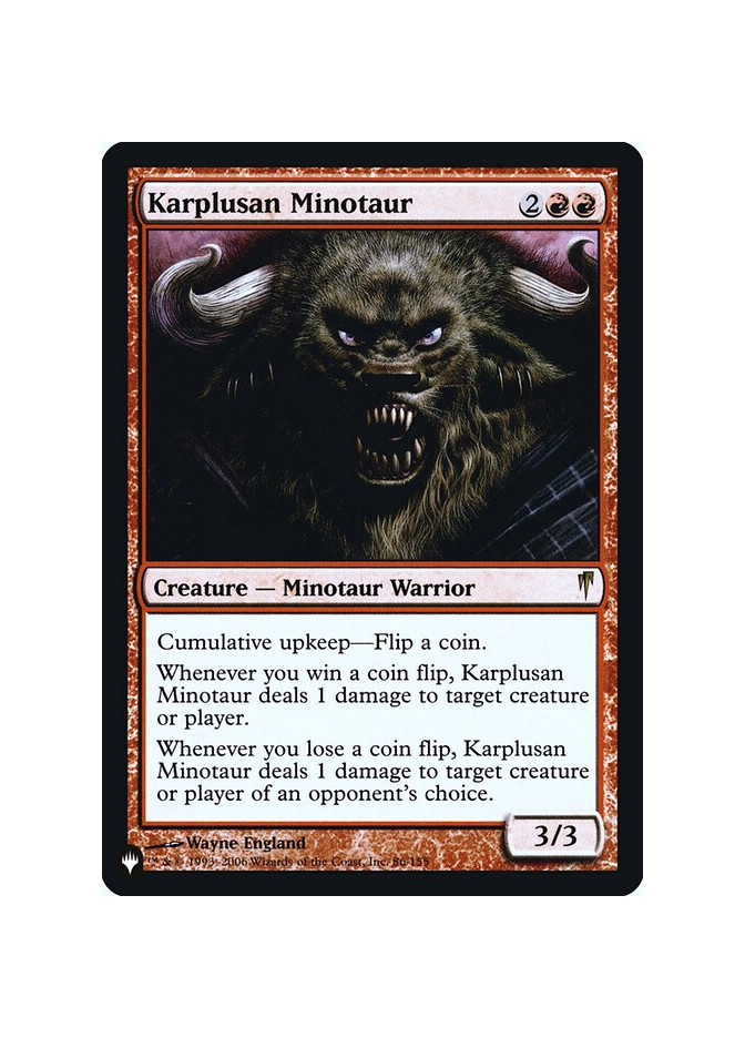 Karplusan Minotaur - Foil