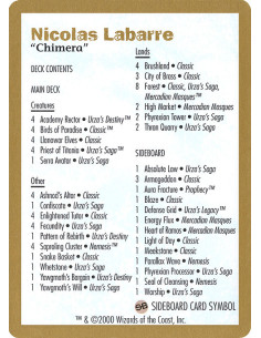 Nicolas Labarre Decklist