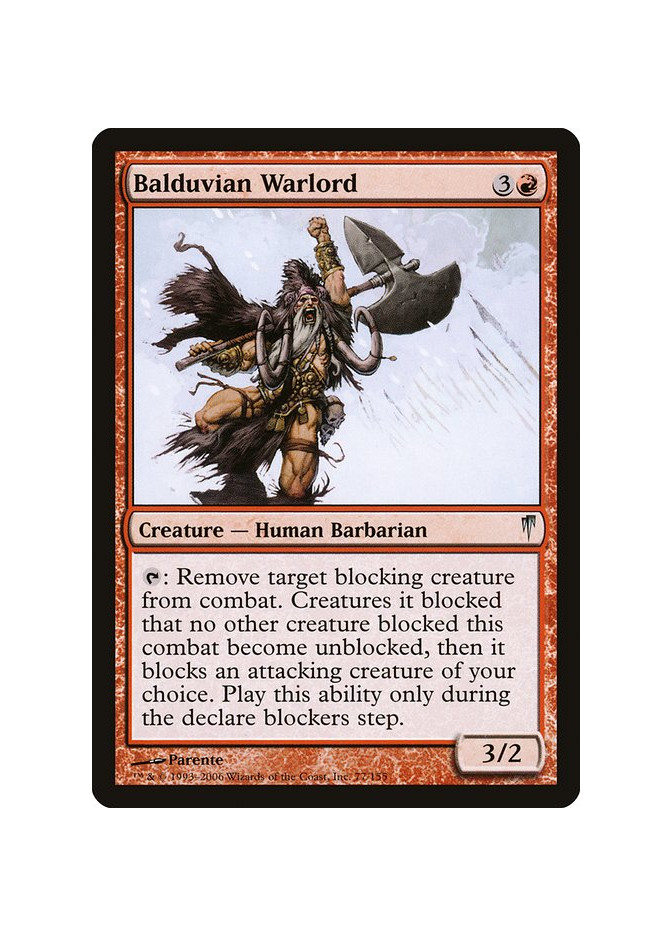 Balduvian Warlord - Foil