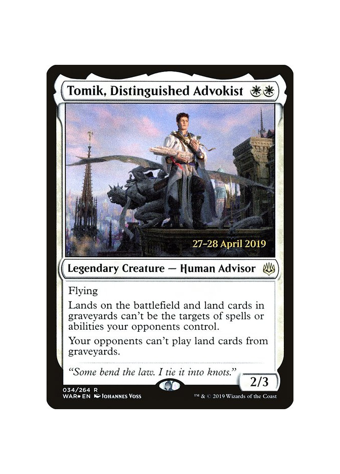Tomik, Distinguished Advokist - Foil