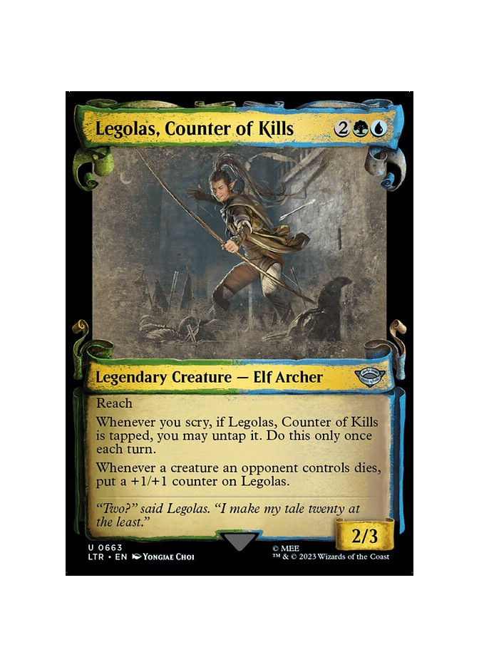 Legolas, Counter of Kills