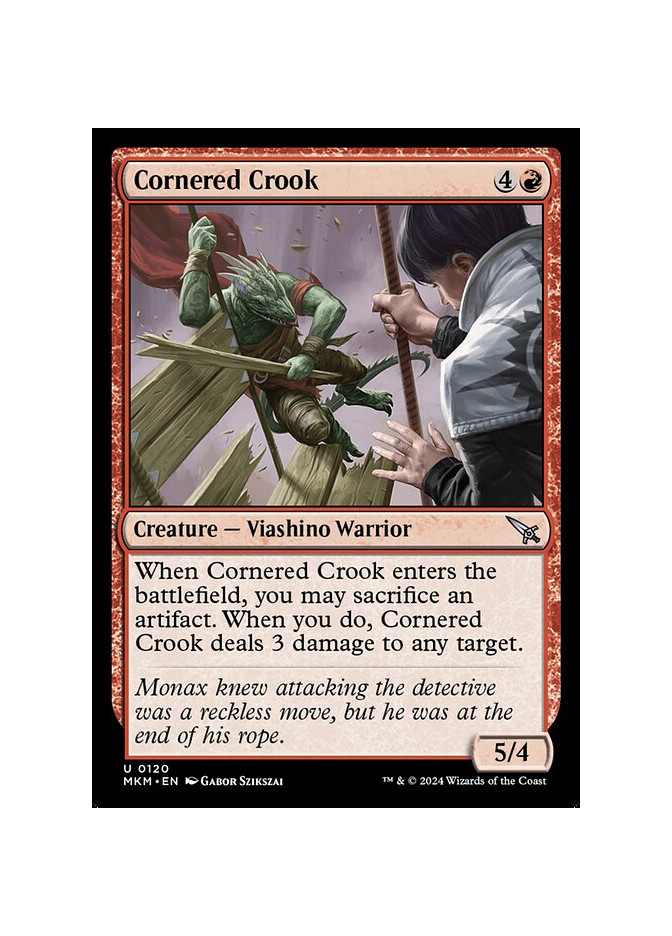 Cornered Crook