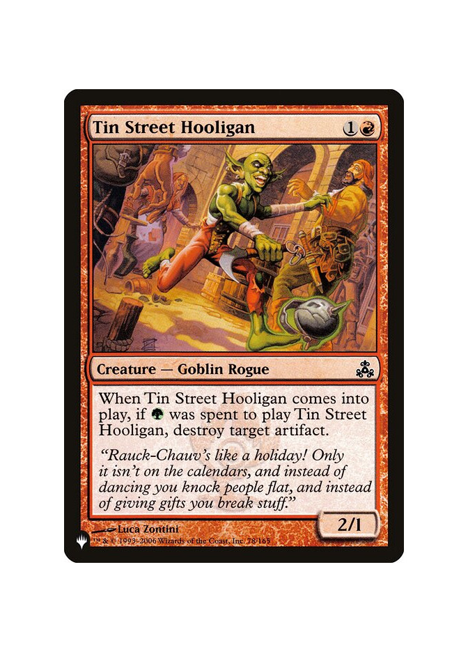 Tin Street Hooligan
