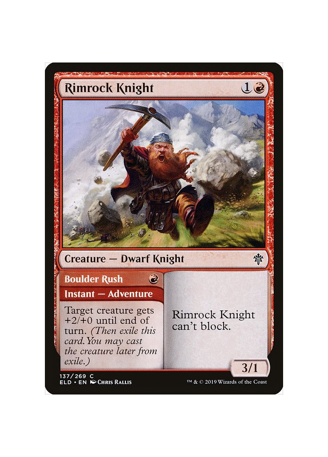 Rimrock Knight // Boulder Rush - Foil