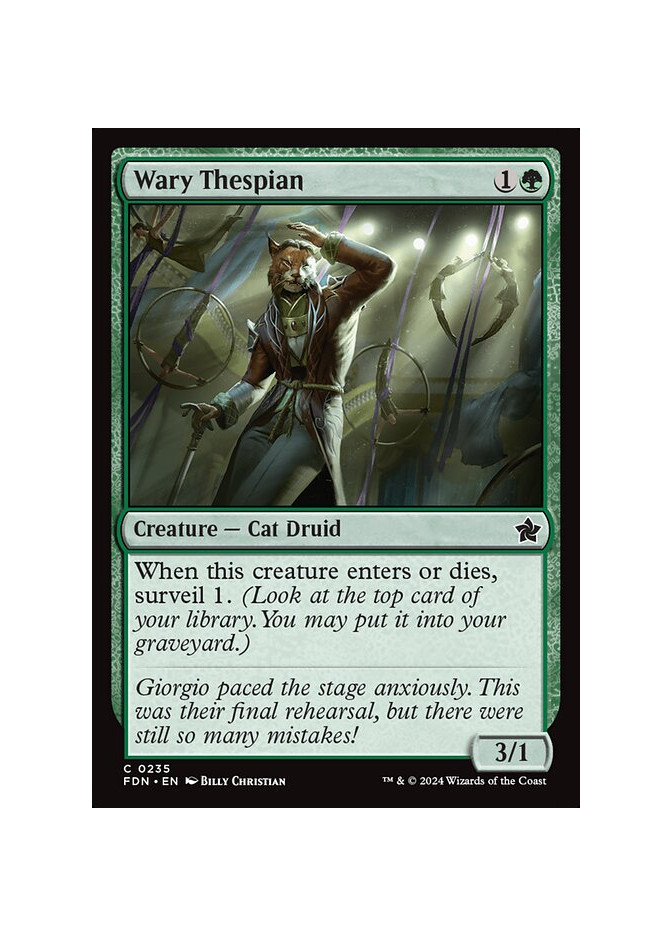 Wary Thespian