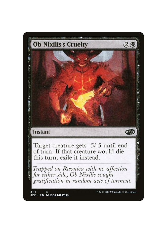 Ob Nixilis's Cruelty