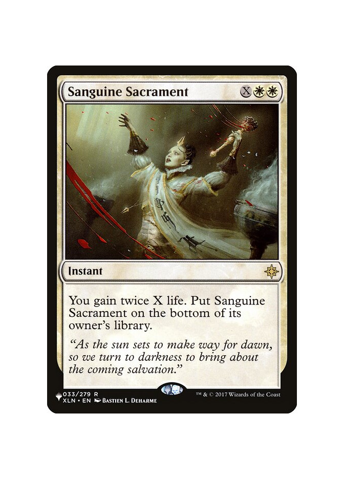 Sanguine Sacrament