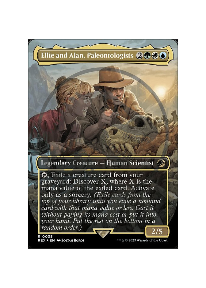 Ellie and Alan, Paleontologists - Foil