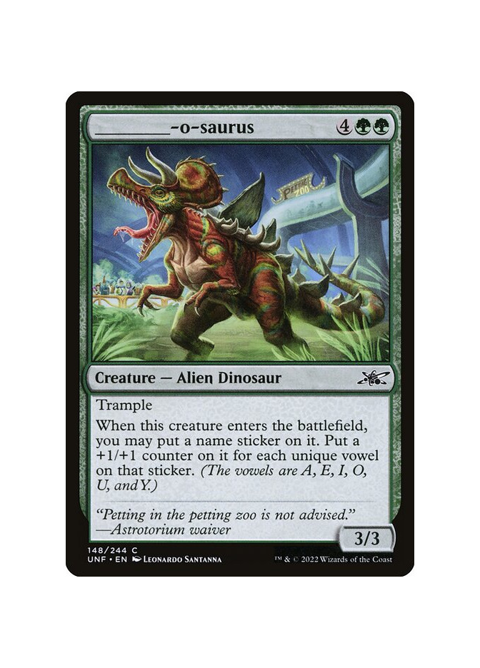 _____-o-saurus - Foil