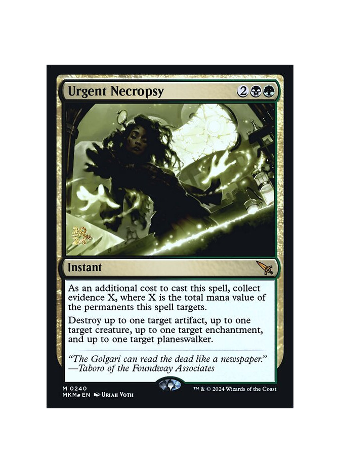 Urgent Necropsy - Foil
