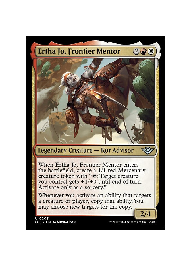 Ertha Jo, Frontier Mentor