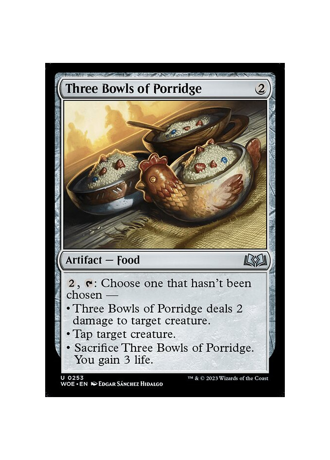 Three Bowls of Porridge