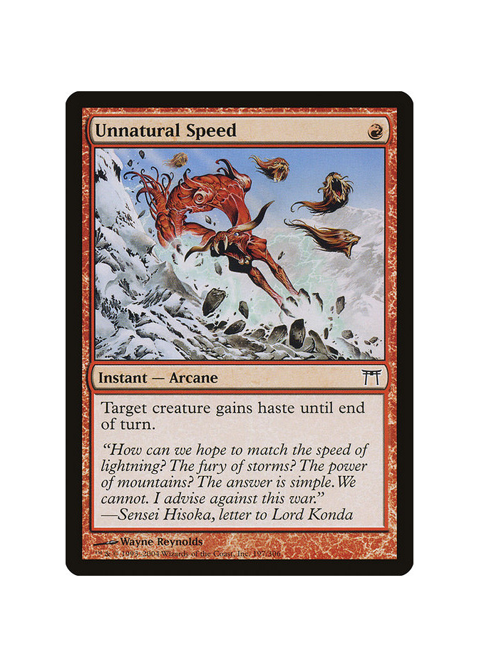 Unnatural Speed - Foil