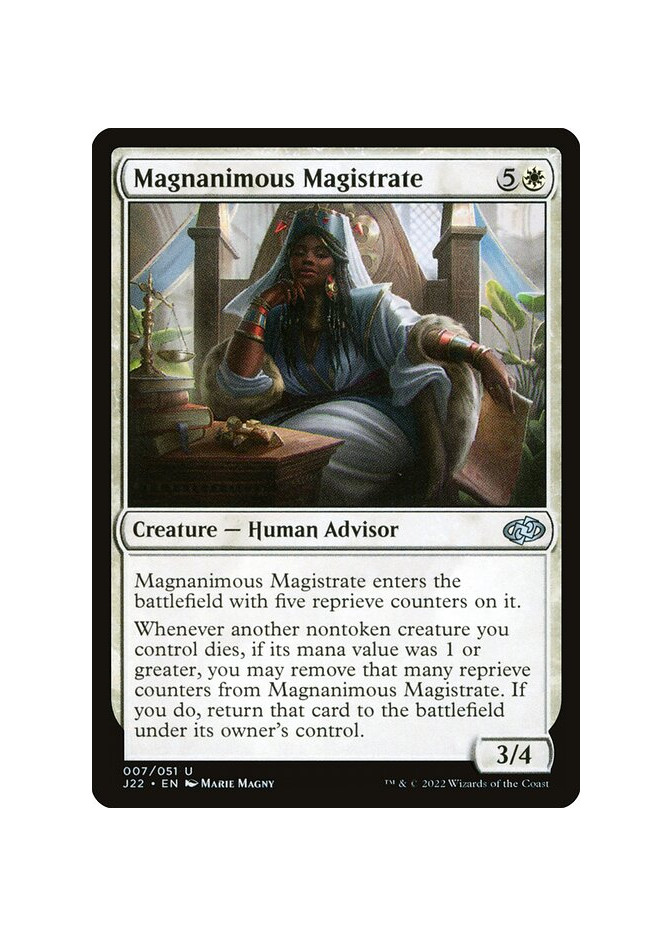 Magnanimous Magistrate