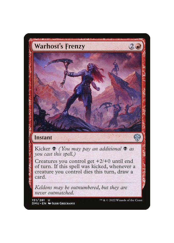 Warhost's Frenzy - Foil
