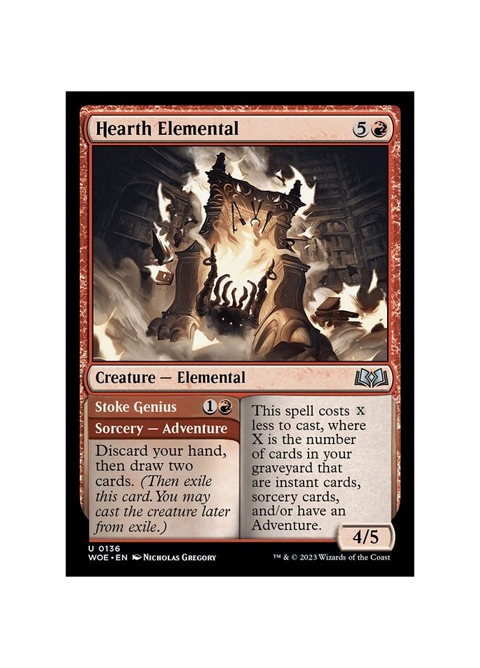 Hearth Elemental // Stoke Genius - Foil