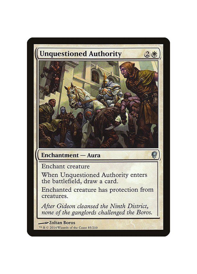 Unquestioned Authority