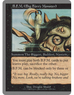 B.F.M. (Big Furry Monster)