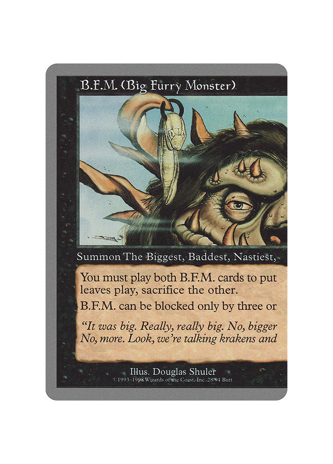 B.F.M. (Big Furry Monster)