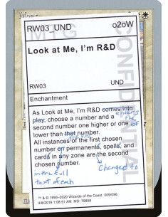 Look at Me, I'm R&D