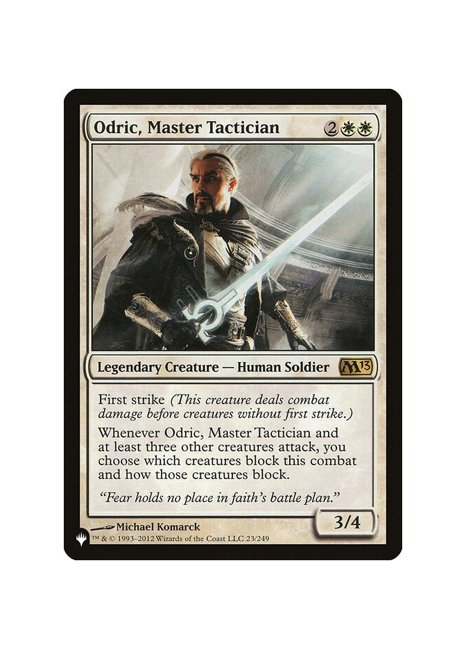 Odric, Master Tactician