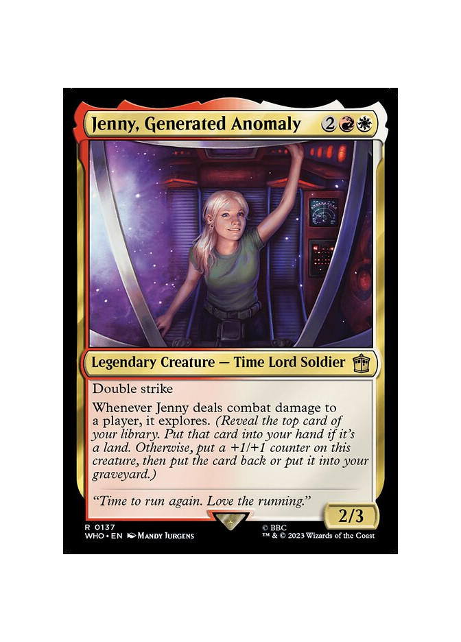 Jenny, Generated Anomaly
