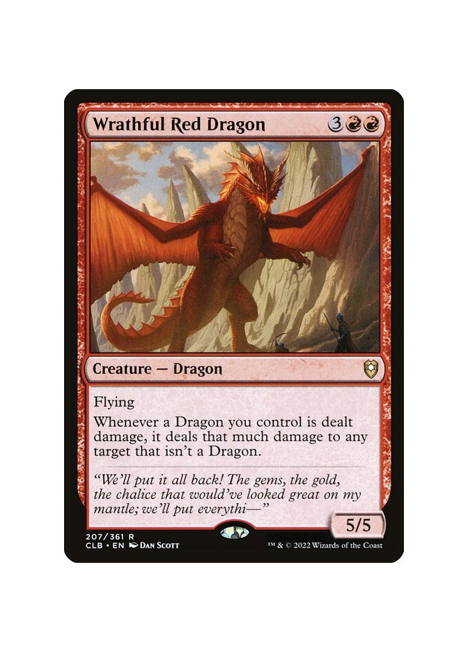 Wrathful Red Dragon - Foil