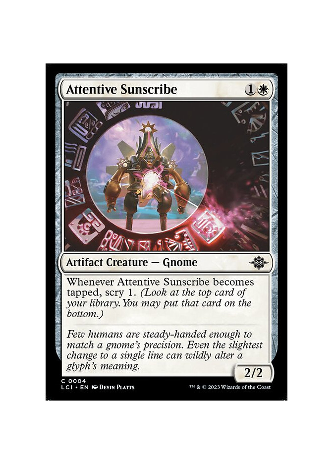 Attentive Sunscribe - Foil