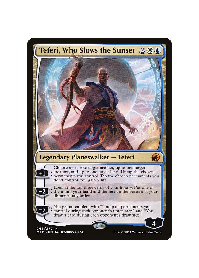 Teferi, Who Slows the Sunset - Foil