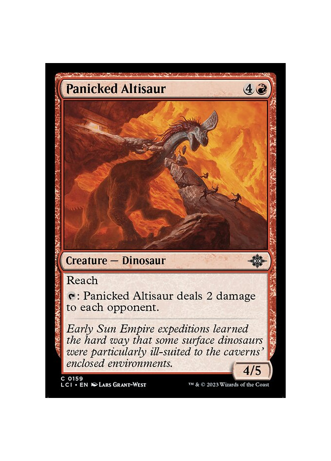 Panicked Altisaur - Foil