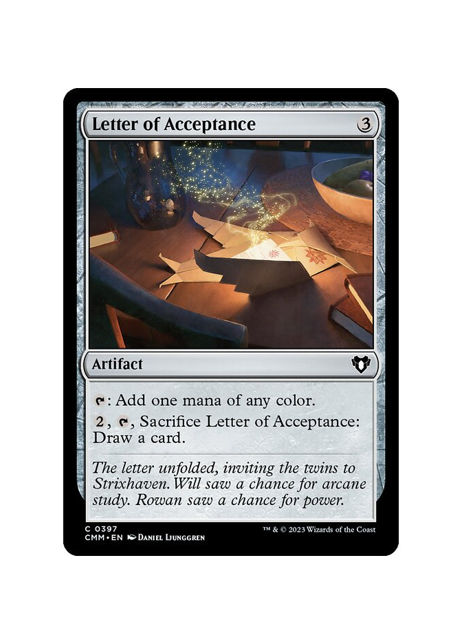 Letter of Acceptance