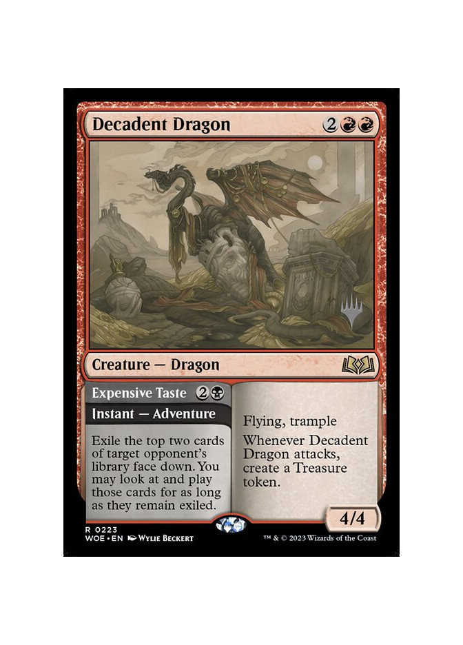 Decadent Dragon // Expensive Taste - Foil