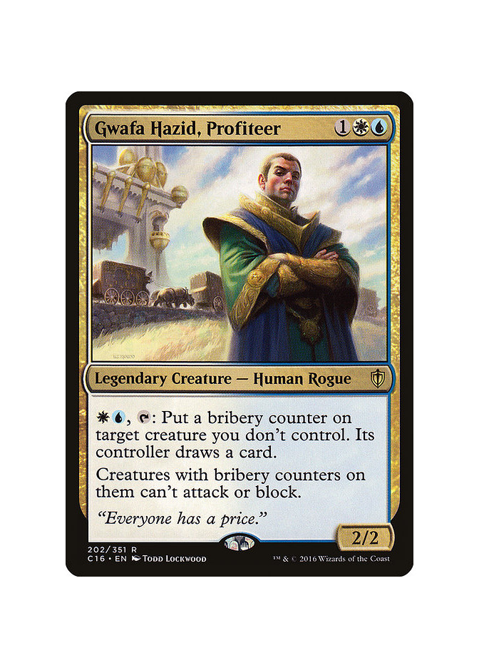 Gwafa Hazid, Profiteer