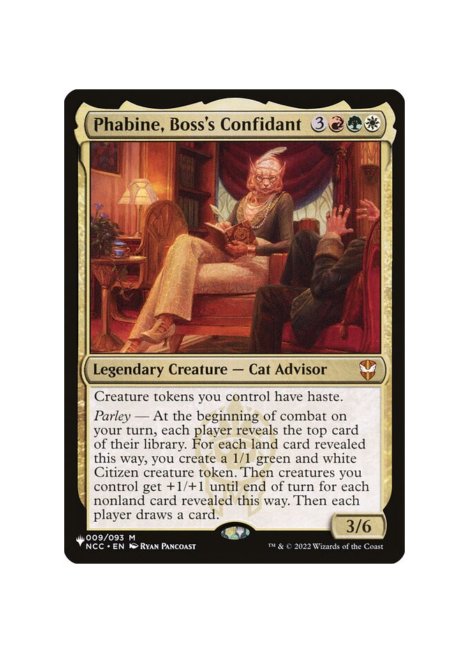Phabine, Boss's Confidant