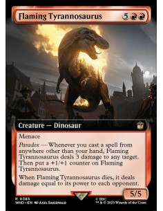 Flaming Tyrannosaurus - Foil