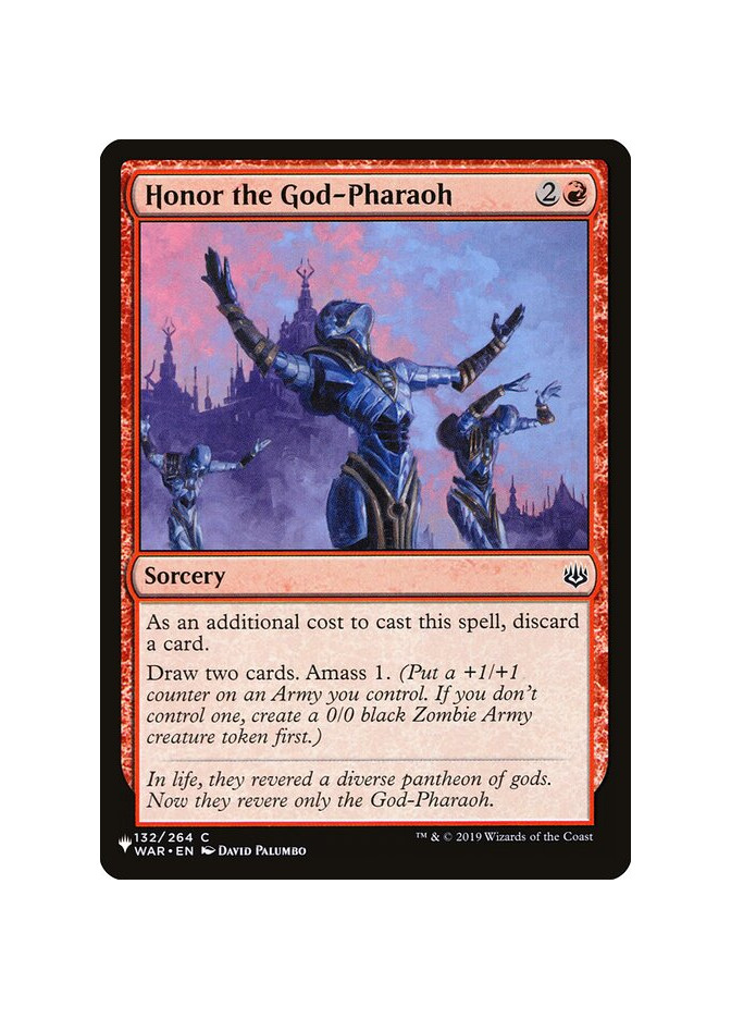 Honor the God-Pharaoh