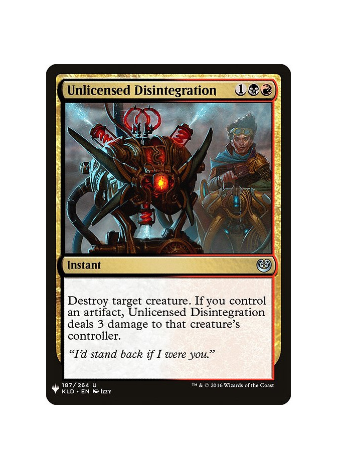Unlicensed Disintegration