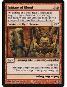 Initiate of Blood // Goka the Unjust - Foil