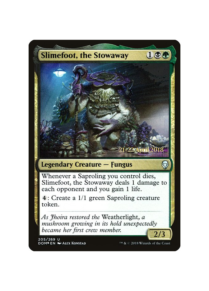 Slimefoot, the Stowaway - Foil