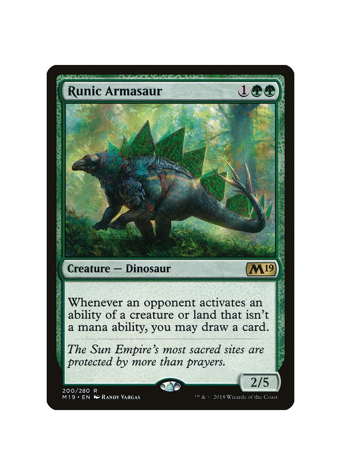 Runic Armasaur - Foil