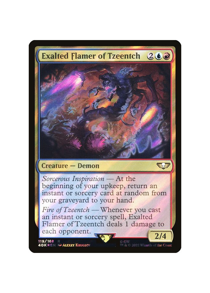 Exalted Flamer of Tzeentch - Foil