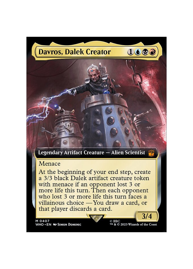 Davros, Dalek Creator - Foil
