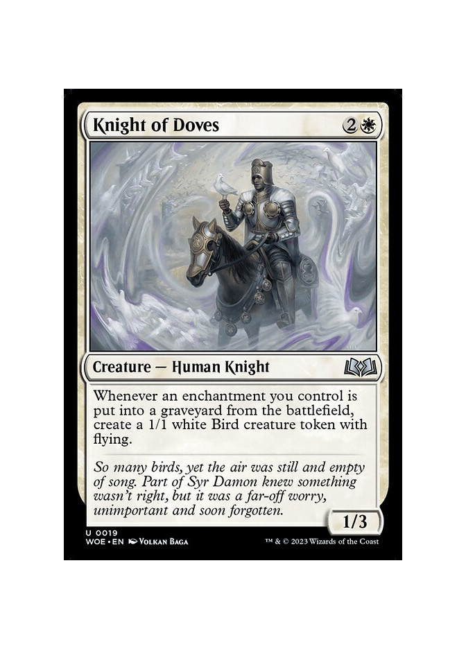 Knight of Doves - Foil