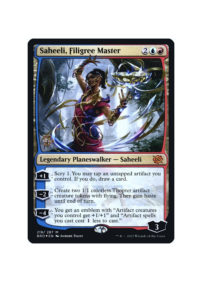 Saheeli, Filigree Master - Foil